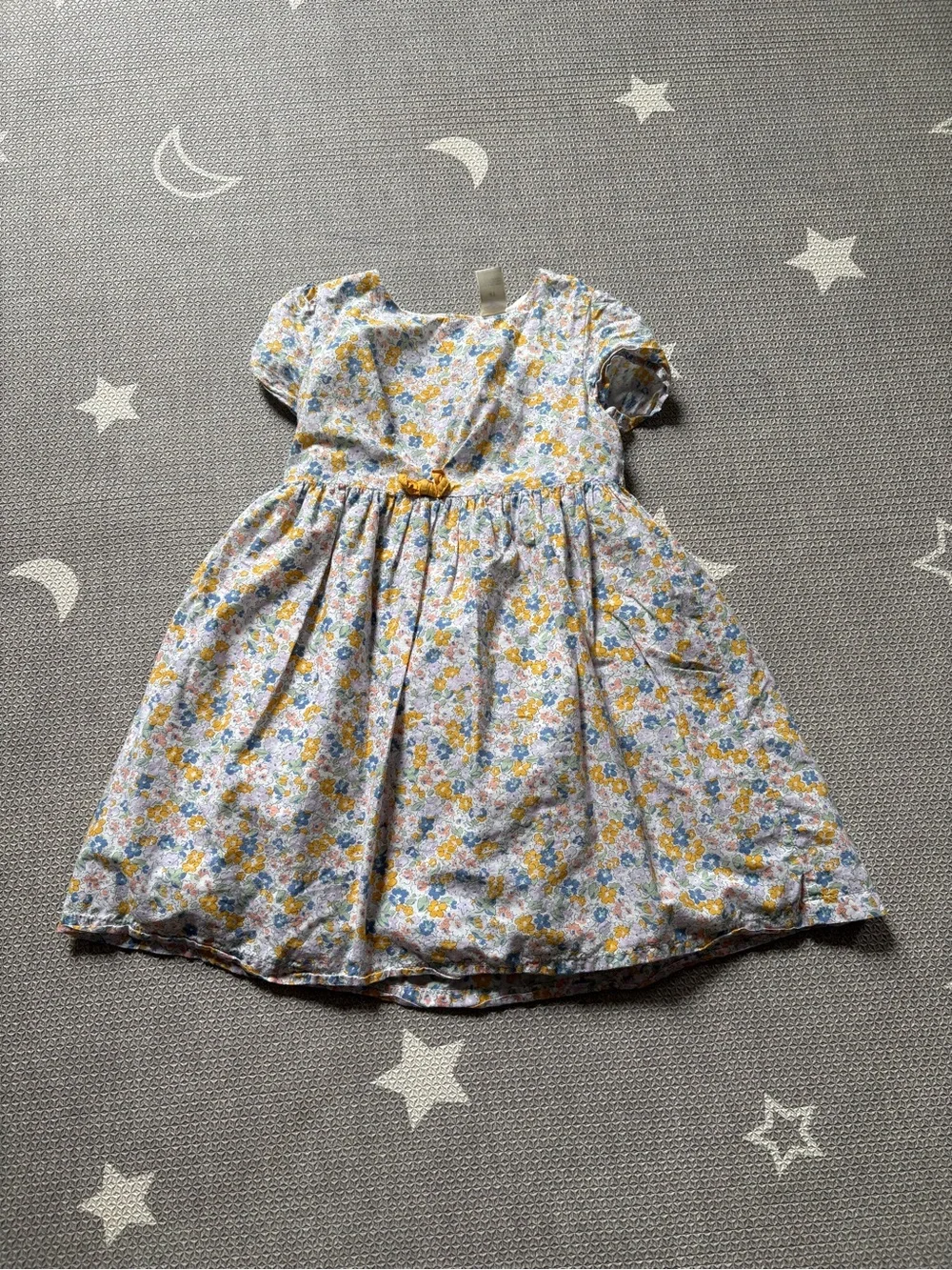 OshKosh B'gosh Yellow and Blue Floral Cotton Dress